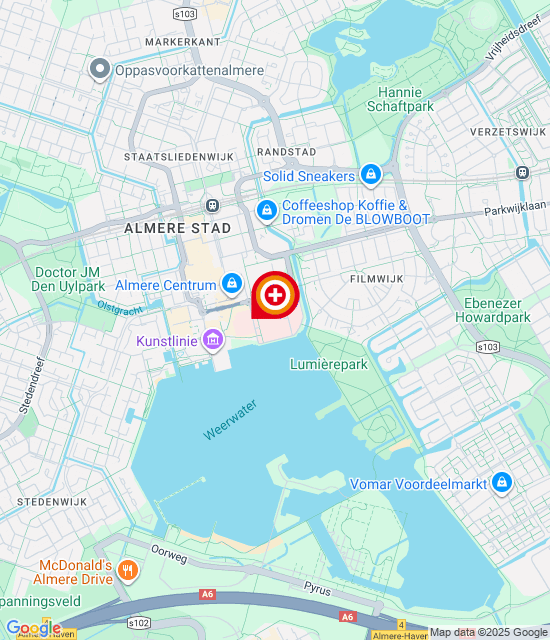 Google maps afbeelding voor Spoedpost Almere
