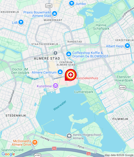 Google maps afbeelding voor Spoedpost Almere