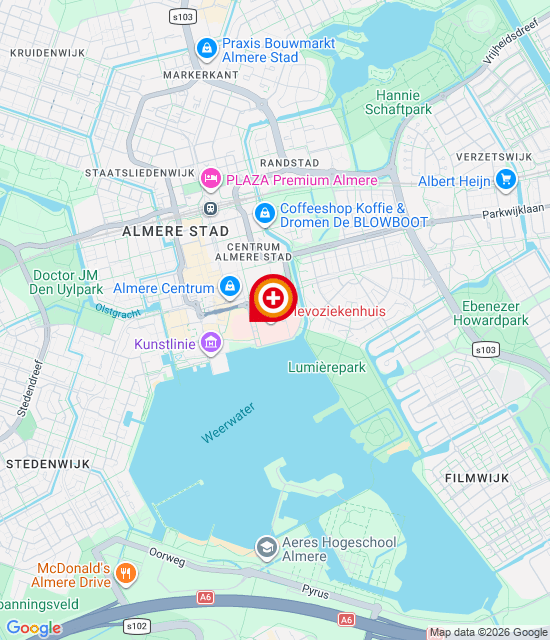 Google maps afbeelding voor Spoedpost Almere