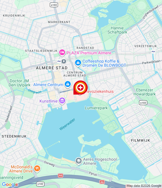 Google maps afbeelding voor Spoedpost Almere